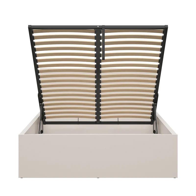 Lit coffre 140x200 sommier inclus Edwin Cachemire