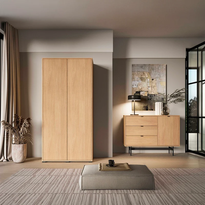 Armoire 2 portes Nila Bois