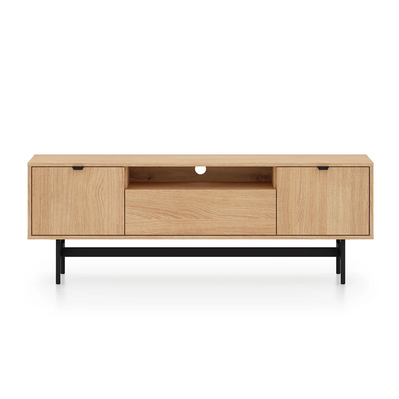 Meuble TV 3 portes 150 cm Nila Bois