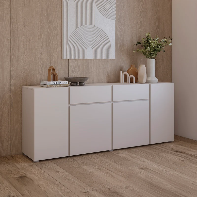 Buffet 4 portes 2 tiroirs Maxis Cachemire