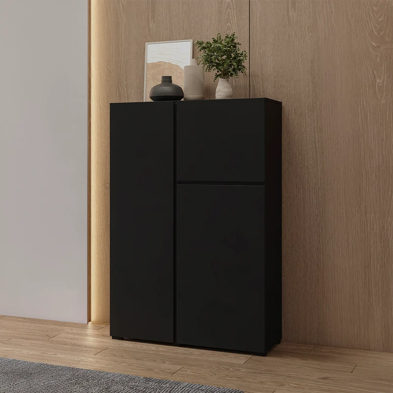 Buffet haut 3 portes Maxis Noir