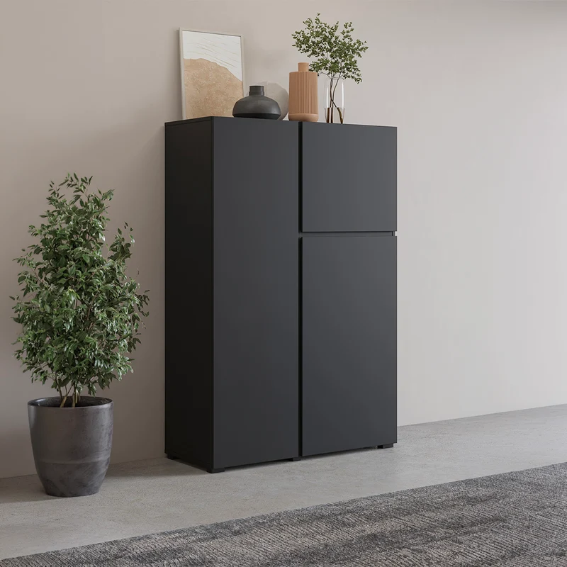 Buffet haut 3 portes Maxis Noir