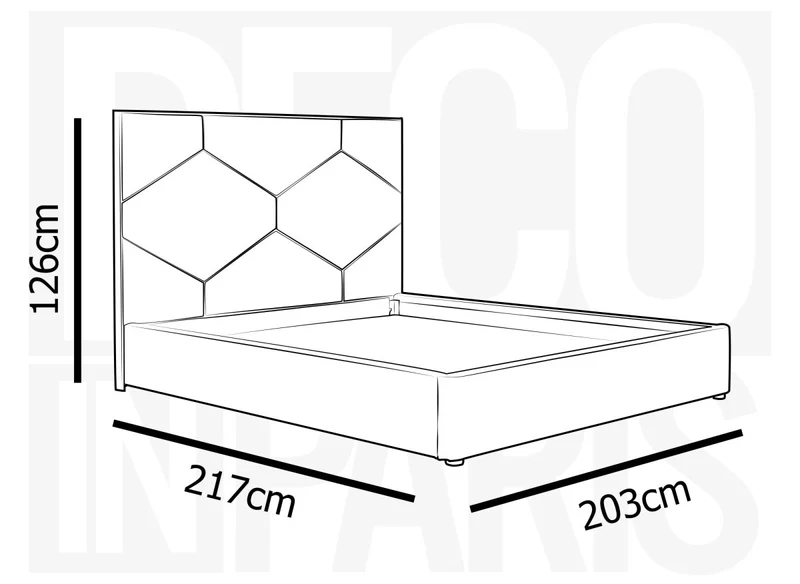 Lit coffre avec tête de lit design en velours taupe LARA 180 x 200 cm