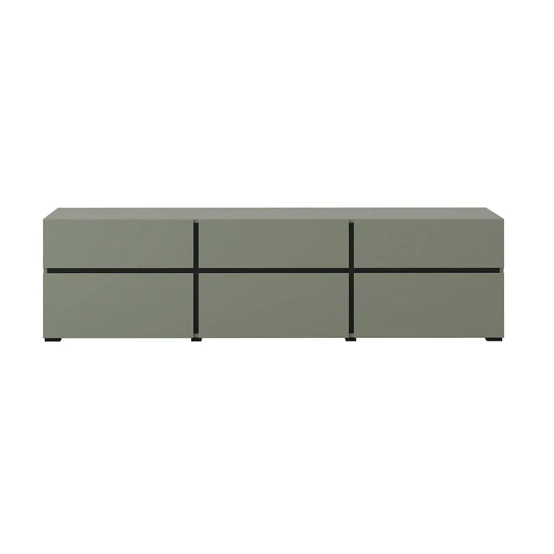 Meuble TV 3 portes 180 cm Lilia Vert
