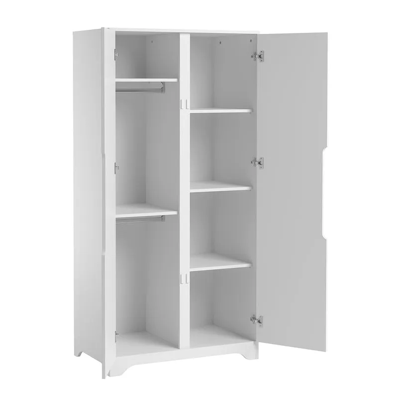 Commode 3 tiroirs et armoire 2 portes Vox Ova Blanc