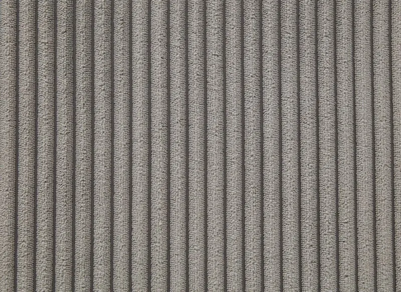 Canapé d'angle modulable en velours côtelé épais gris HARLEM