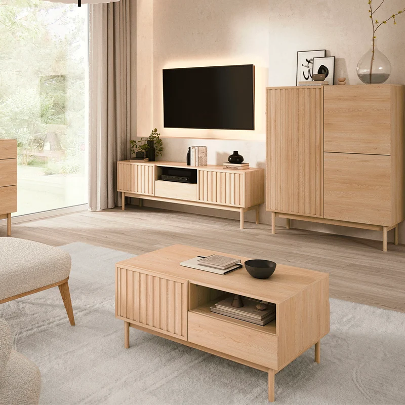 Table basse 4 portes Idor Bois