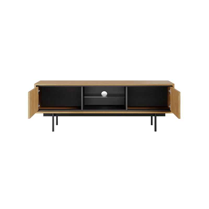 Meuble TV 2 portes 150 cm Vidia Bois