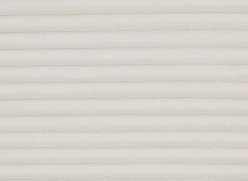 Canapé d'angle convertible avec coffre en velours gros côtelé doux beige TILDA - Angle gauche