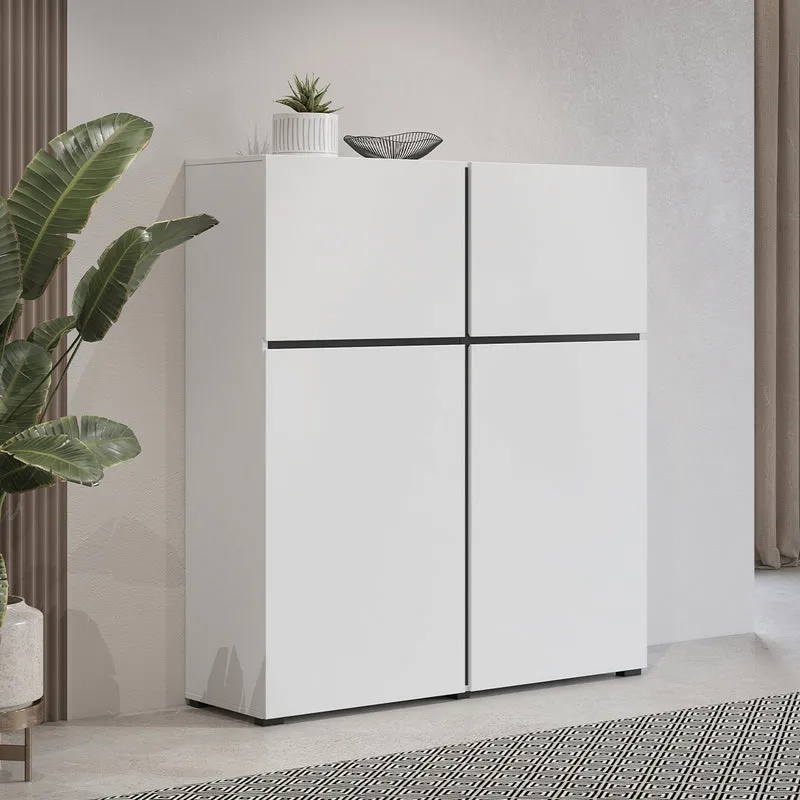 Buffet 4 portes Lilia Blanc