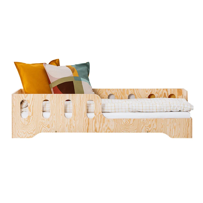 Lit 70x140 entrée droite sommier inclus Estelle Bois