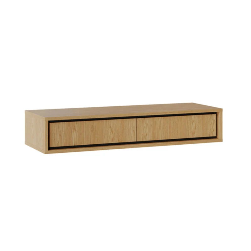 Console coiffeuse murale 2 tiroirs Vidia Bois