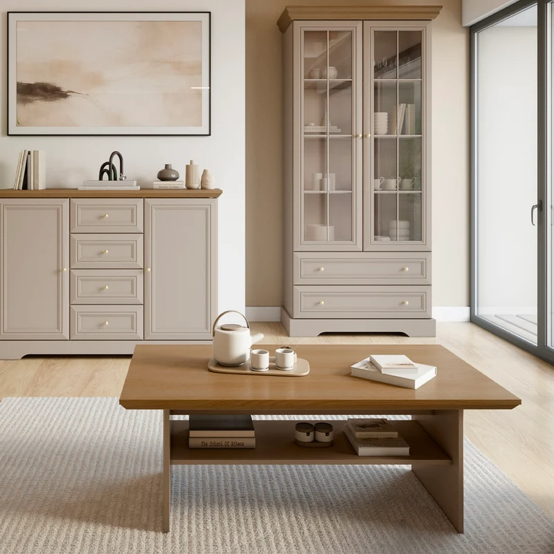 Table basse Dulci Cachemire et Bois