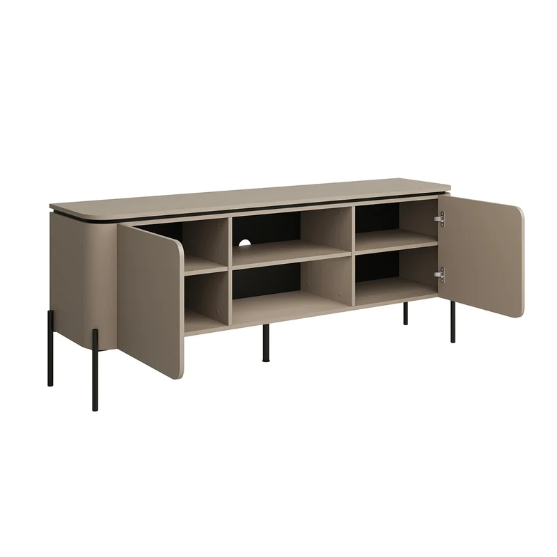 Meuble TV 2 portes 163 cm Junon Taupe