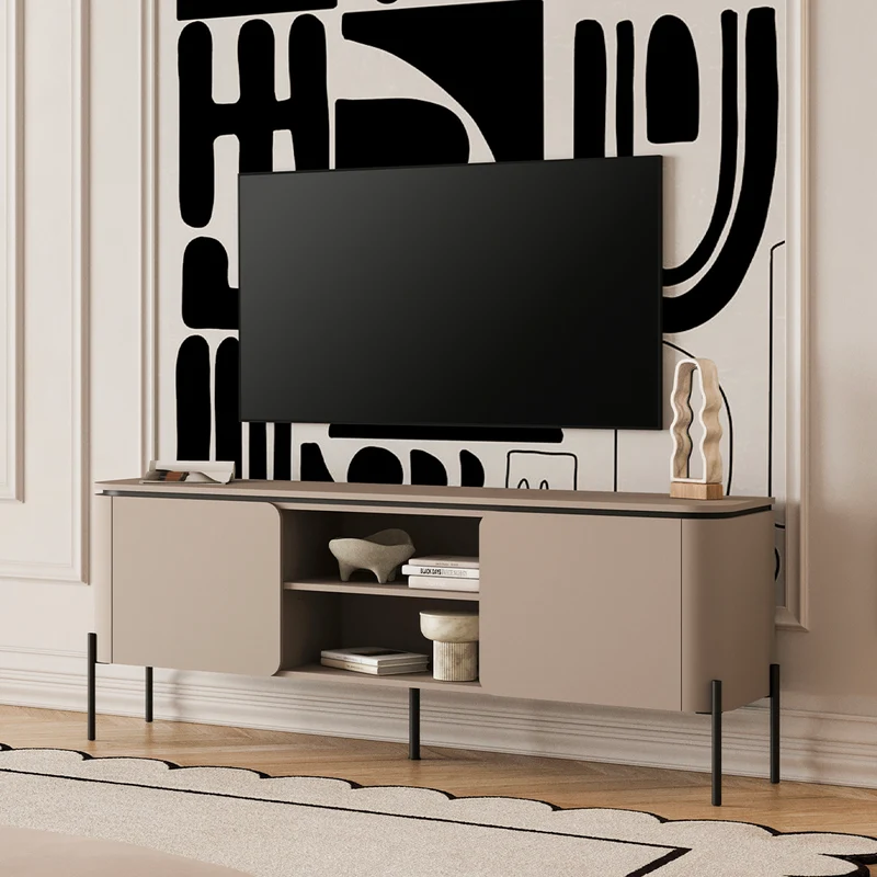 Meuble TV 2 portes 163 cm Junon Taupe
