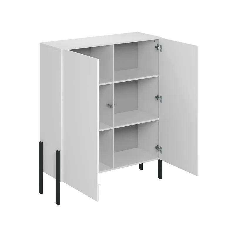Buffet haut 2 portes Bérénice Blanc
