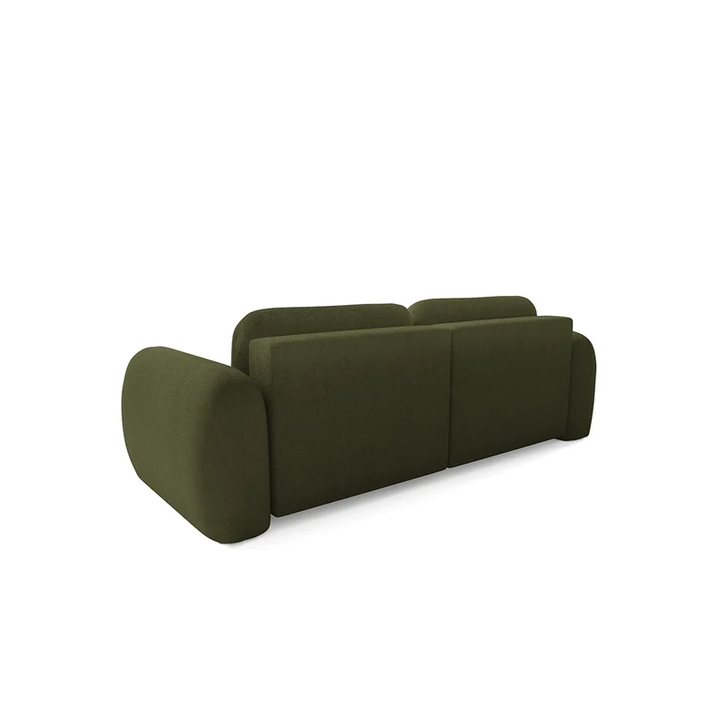 Canapé d'angle réversible convertible 3 places avec coffre Livio Vert