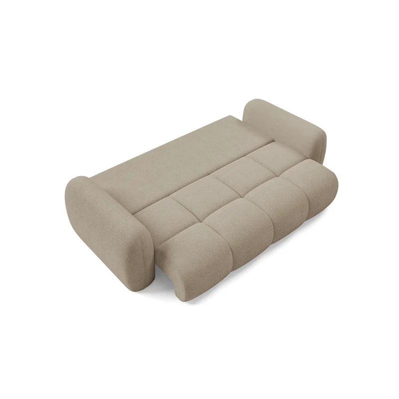 Canapé convertible 3 places avec coffre Livio Beige