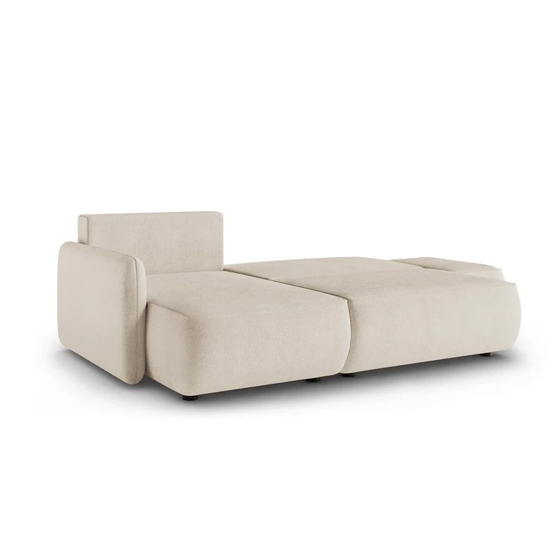 Canapé d'angle réversible et convertible 3 places avec coffre Alessio Beige