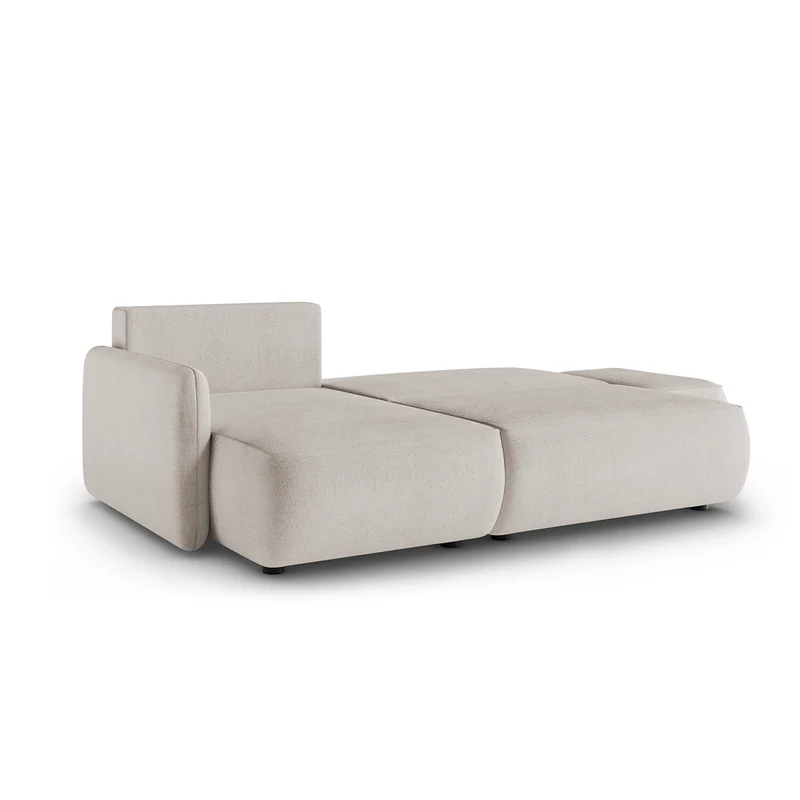 Canapé d'angle réversible et convertible 3 places avec coffre Alessio Gris clair
