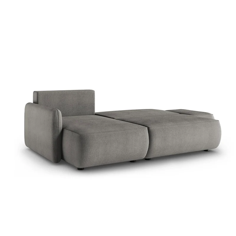 Canapé d'angle réversible et convertible 3 places avec coffre Alessio Gris