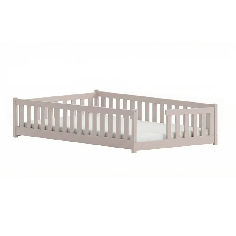 Lit au sol 120x200 sommier inclus Théa Cachemire