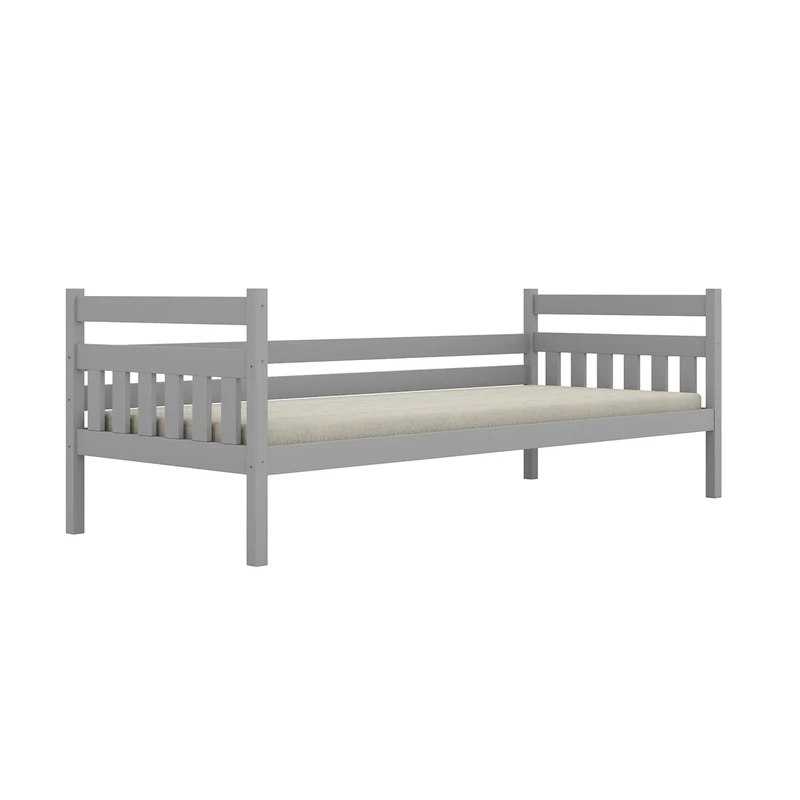 Lit gigogne 90x200 sommiers et tiroirs inclus David Gris