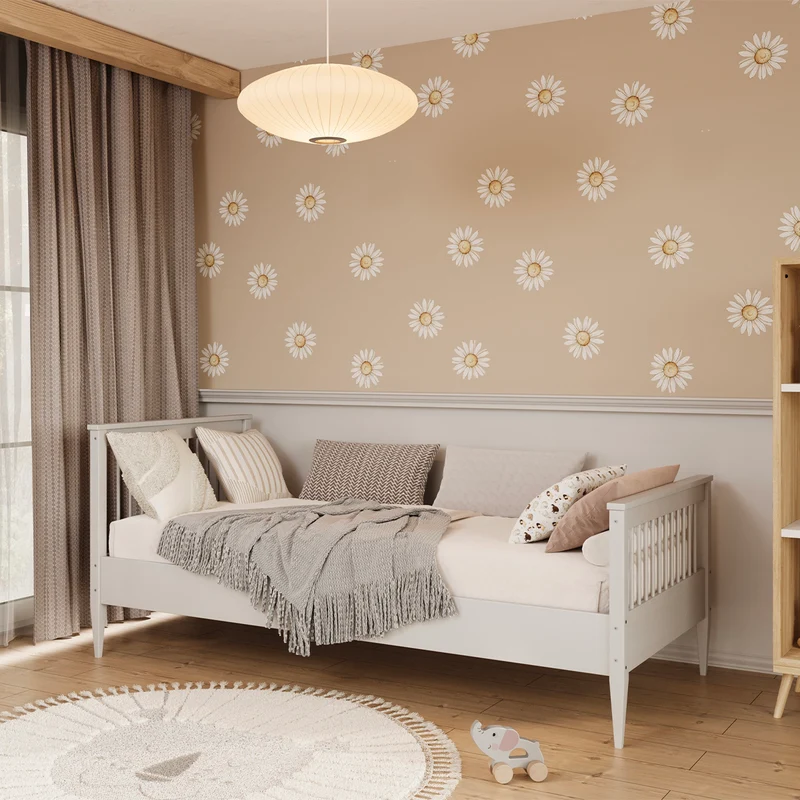 Lit 90x200 sommier inclus Emilia Blanc