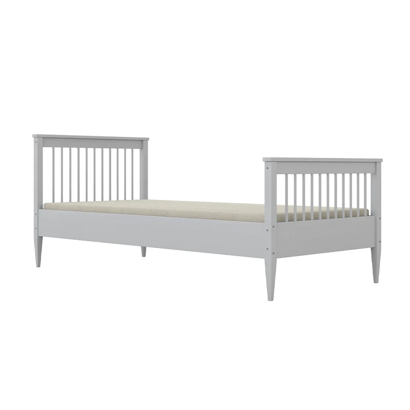 Lit 90x200 sommier inclus Emilia Blanc