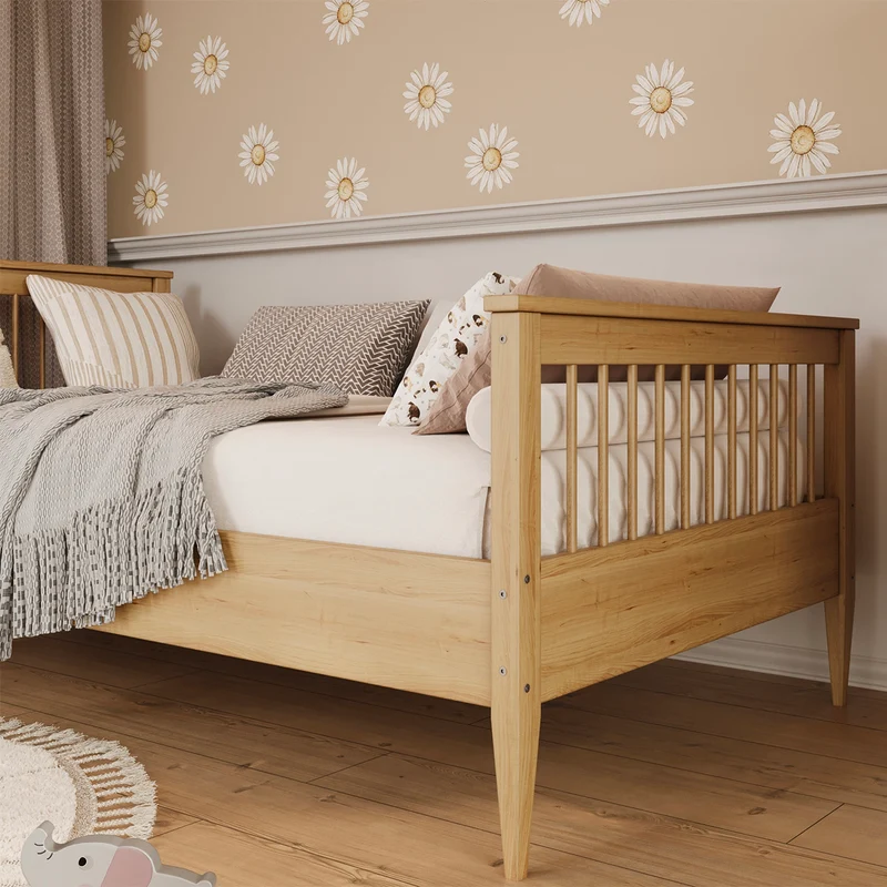 Lit 90x200 sommier inclus Emilia Bois