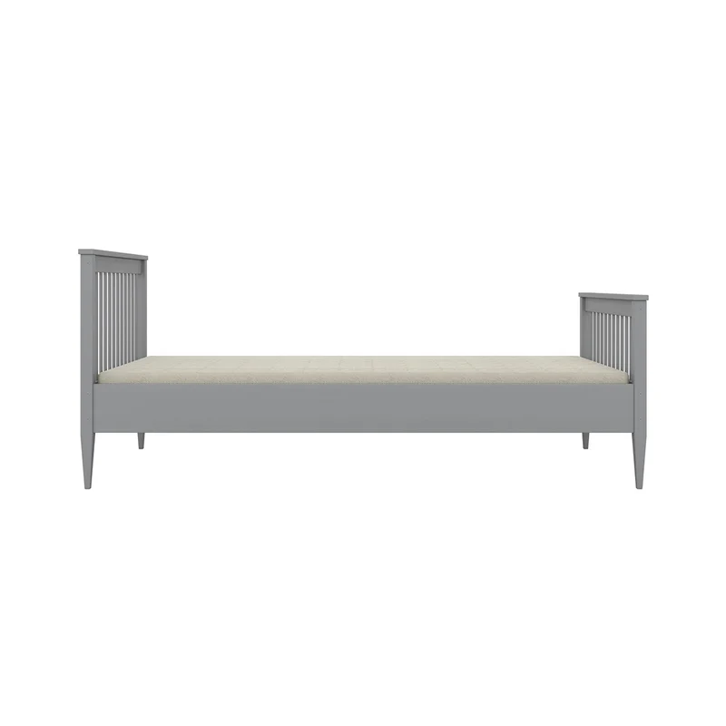 Lit 90x200 sommier inclus Emilia Gris