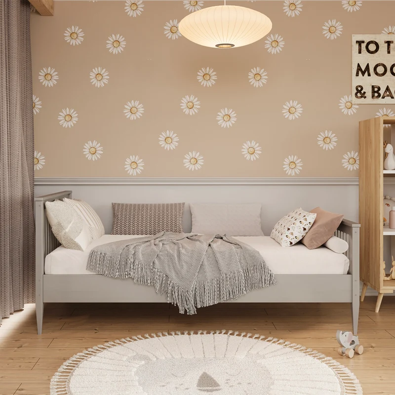 Lit 90x200 sommier inclus Emilia Gris
