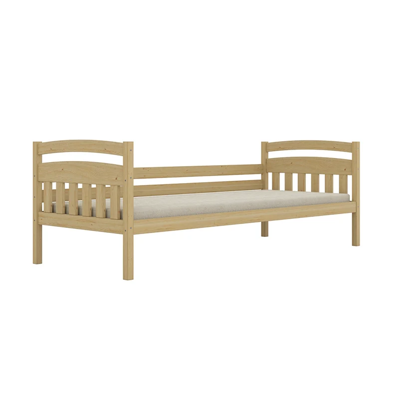 Lit 90x200 sommier et tiroirs inclus Tosia Bois