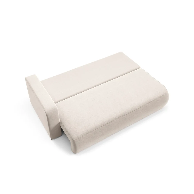 Canapé convertible 3 places avec coffre et accoudoir réversible Antonio Beige