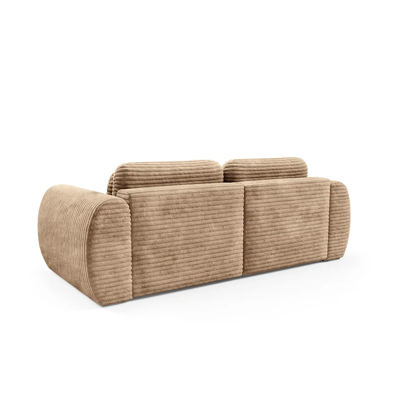 Canapé convertible 3 places avec coffre Camilla Beige