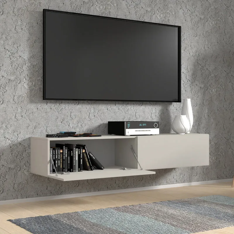 Meuble TV mural 2 portes 160 cm Bali Cachemire