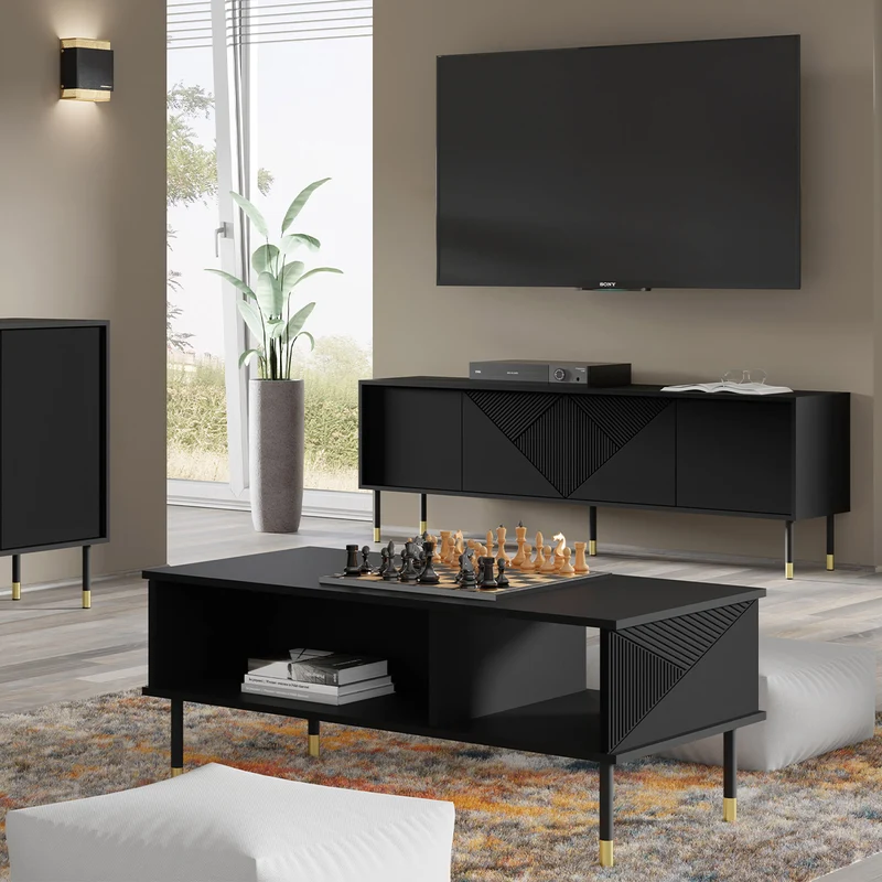 Table basse 110 cm Aglaé Noir