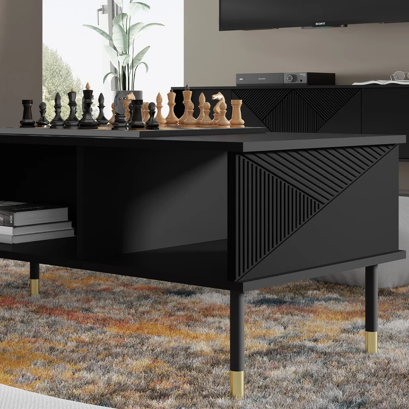 Table basse 110 cm Aglaé Noir