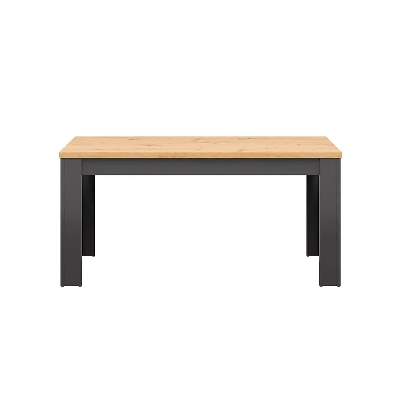Table à manger extensible 6 à 8 places Duck Gris anthracite et Bois