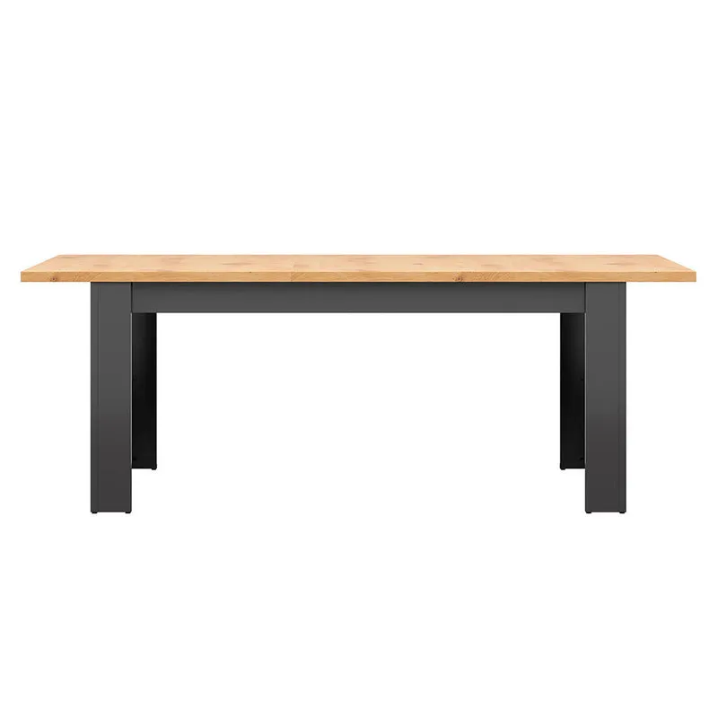 Table à manger extensible 6 à 8 places Duck Gris anthracite et Bois