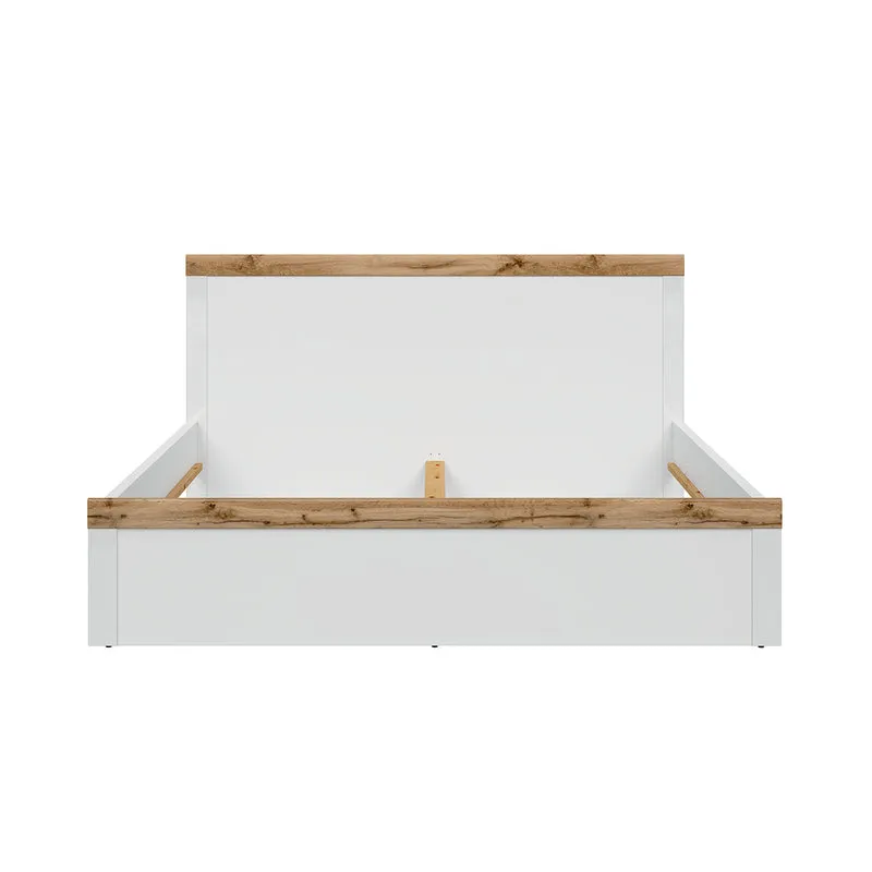 Lit 180x200 Hella Blanc et Bois