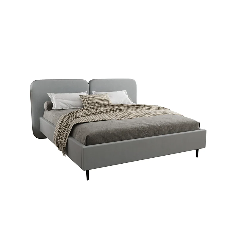 Lit coffre 160x200 sommier inclus Luz Gris