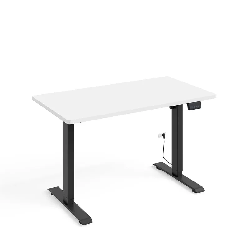 Bureau électrique 120 cm Ergo Blanc et Noir