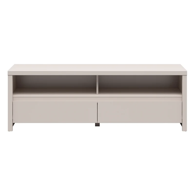Meuble TV 2 tiroirs 2 niches 143 cm Soren Cachemire