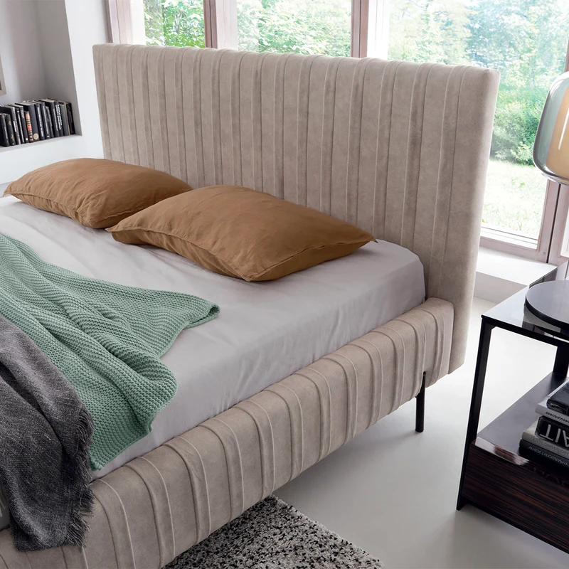 Lit coffre 160x200 sommier inclus Ori Beige