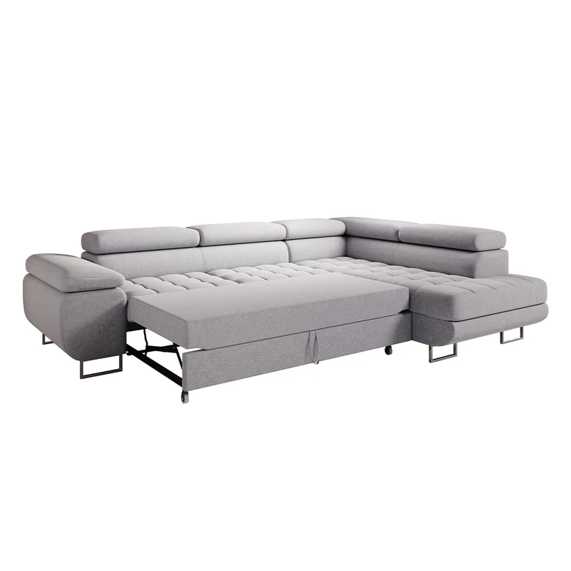 Canapé d'angle convertible droite 4 places Eden Rose