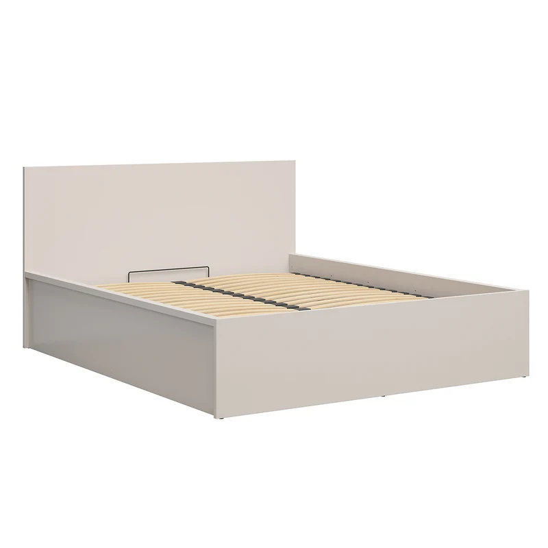 Lit coffre 160x200 sommier inclus Edwin Cachemire
