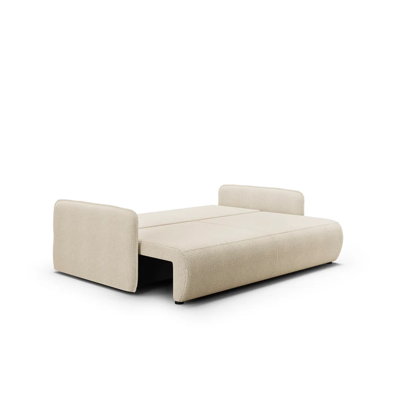Canapé convertible 3 places avec coffre Claudio Beige