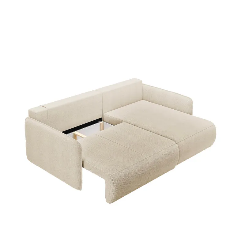 Canapé d'angle réversible et convertible 3 places avec coffre Claudio Beige