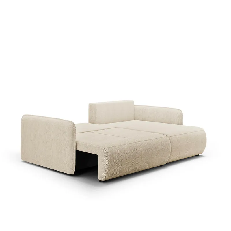 Canapé d'angle réversible et convertible 3 places avec coffre Claudio Beige